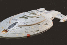 U.S.S. Voyager - Ansicht Backbordseite